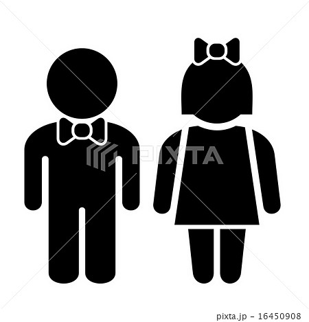 Man and Woman Icons, Toilet Sign, Restroom Icon, Pictogram 16450908