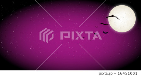 ハロウィン　夜　背景  16451001