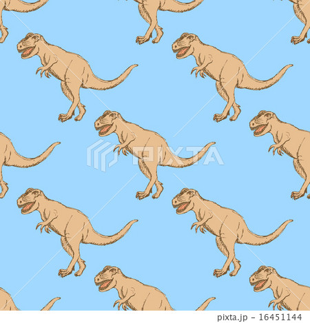 Sketch t-rex dinosaur in vintage style 16451144