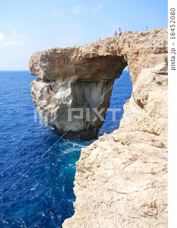 マルタ ゴゾ島 アズールウィンドウの写真素材