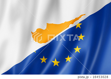 Cyprus and Europe flag 16453028