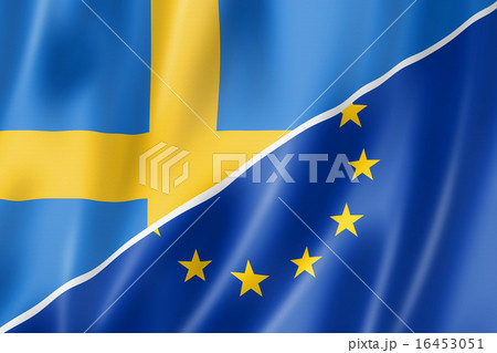 Sweden and Europe flag 16453051