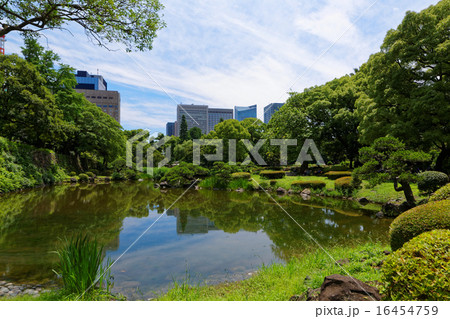 日比谷公園の若葉と新緑と湖面に映える景観 日比谷公園の若葉と新緑と湖面に映える景観 16454759
