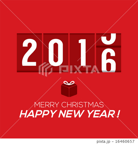 2016 New Year Card Odometer Style 16460657