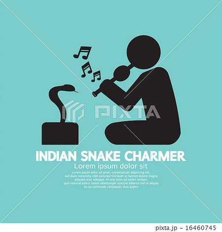 Black Symbol Indian Snake Charmer 16460745