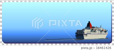 Passenger boat frame (horizontally long blue) 16461426