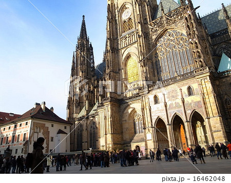 Czech Prague Prague Castle チェコ プラハ プラハ城 聖ヴィート大聖堂の写真素材