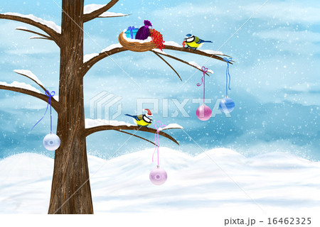 Chickadees celebrate Christmas 16462325