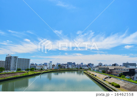 神崎川 新大吹橋から川下側の風景 神崎川 新大吹橋から川下側の風景 16462558