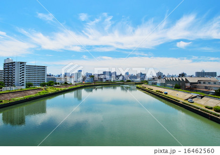神崎川 新大吹橋から川下側の風景 神崎川 新大吹橋から川下側の風景 16462560