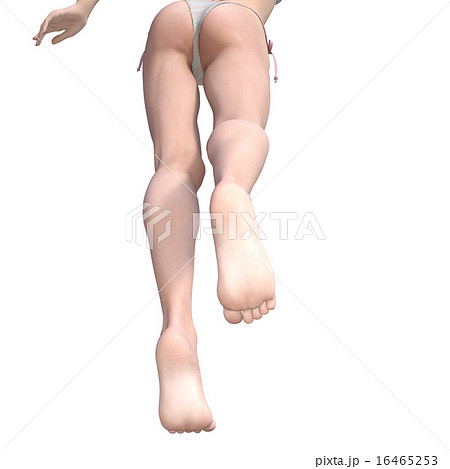 若い女性の足の裏 スキンケアイメージ Perming3dgcイラスト素材のイラスト素材