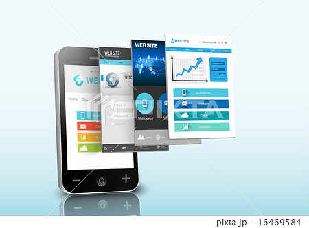 スマートフォンのウェブサイト 16469584