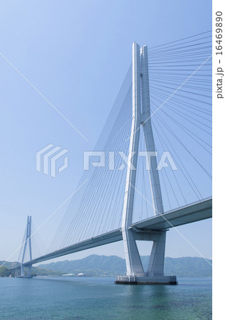 しまなみ海道　多々羅大橋　生口島より望む 16469890