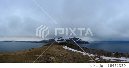 Panorama of Sevan lake peninsula,Armenia 16471329