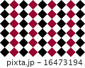 黒と赤　ダイヤパターン  16473194