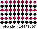 赤と黒　ダイヤパターン  16473195