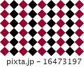 赤と黒　ダイヤパターン  16473197