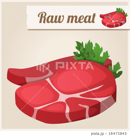 Raw  fresh meat. 16473843