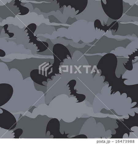 Seamless Halloween pattern with bats 16473988