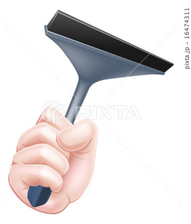 Cartoon Squeegee Hand 16474311