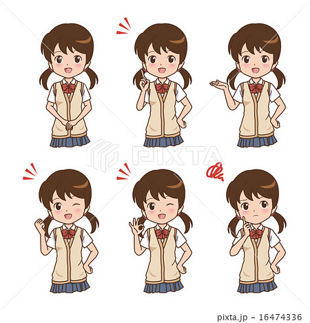 女の子　バリエーション 16474336