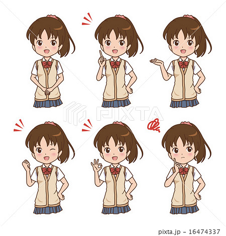 女の子　バリエーション 16474337