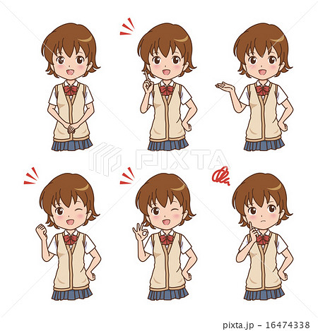 女の子　バリエーション 16474338