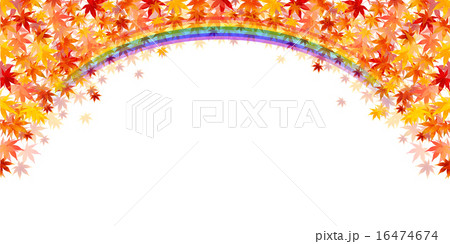 もみじ 紅葉 背景 のイラスト素材