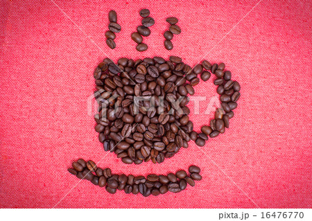 a cup of coffee make from coffee beans a cup of coffee make from coffee beans 16476770