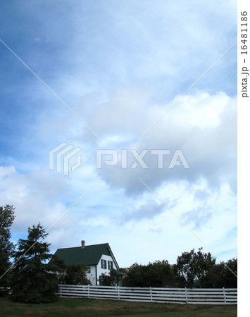 プリンスエドワード島グリーンゲイブルス赤毛のアンの家キャベンディシュの広い空 プリンスエドワード島グリーンゲイブルス赤毛のアンの家キャベンディシュの広い空 16481186