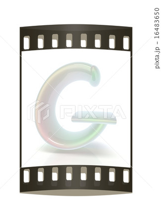 Glossy alphabet. The letter "G". The film strip 16483650