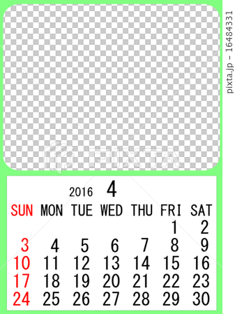 2016年カレンダーテンプレート 16484331