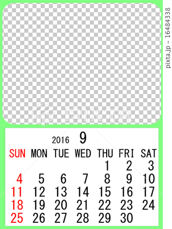 2016年カレンダーテンプレート 16484338