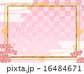 春・和風アールデコ背景 16484671