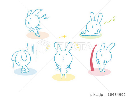 Rabbit Pose Stock Illustration