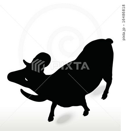 big horn sheep silhouette in face upward pose big horn sheep silhouette in face upward pose 16486818