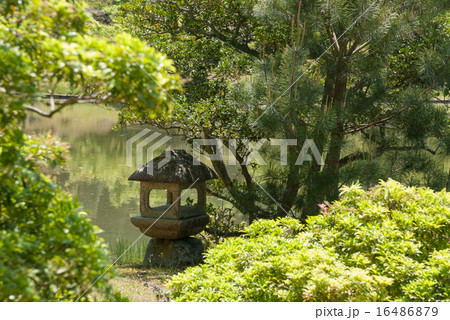修学院離宮 上離宮 崩家形灯籠 修学院離宮 上離宮 崩家形灯籠 16486879