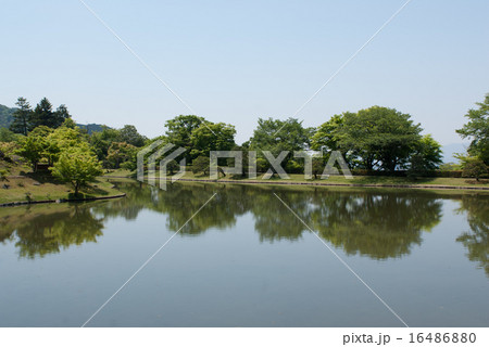 修学院離宮　上離宮の西浜 16486880