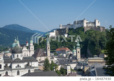 View of Salzburg, Austria from Moenchberg 16487430