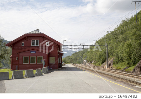 Railway station Mjolfjell (Norway) 16487482