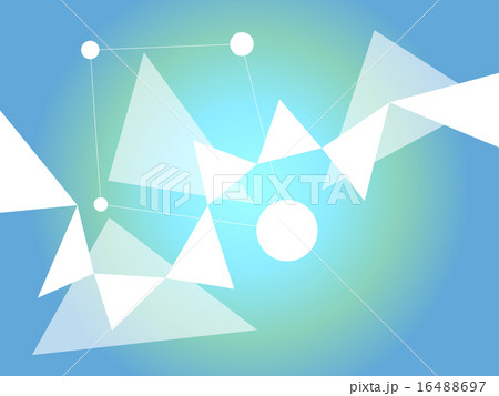 Blue and White Abstract Geometric Shape Vector  16488697