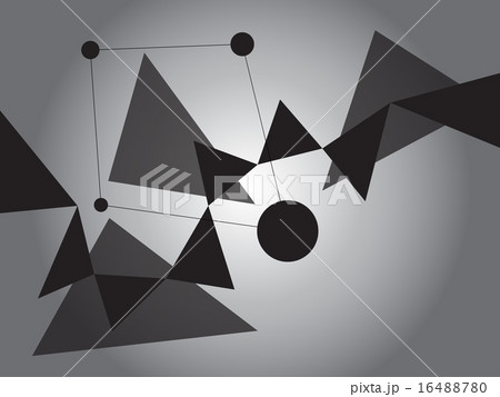 Dark Grayscale Abstract Geometric Shape Vector Dark Grayscale Abstract Geometric Shape Vector 16488780