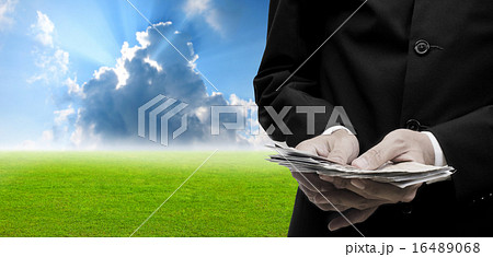 Investor counting banknote in hand concept Investor counting banknote in hand concept 16489068