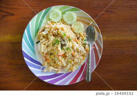 Fried rice in Thai style, Thai cuisine Fried rice in Thai style, Thai cuisine 16489102