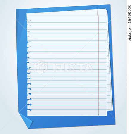 Lined exercise sheets and sheet of blue paper Lined exercise sheets and sheet of blue paper 16490056