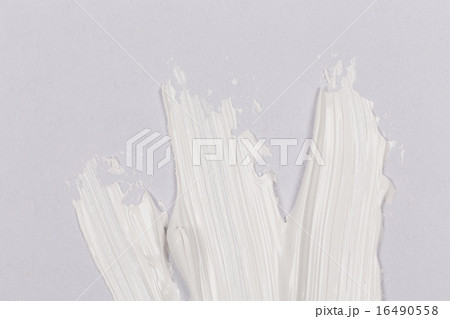 Paint brush stroke over the white paper Paint brush stroke over the white paper 16490558