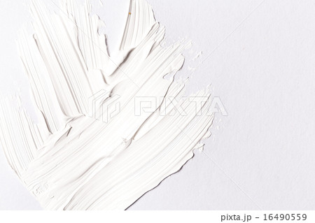 Paint brush stroke over the white paper 16490559
