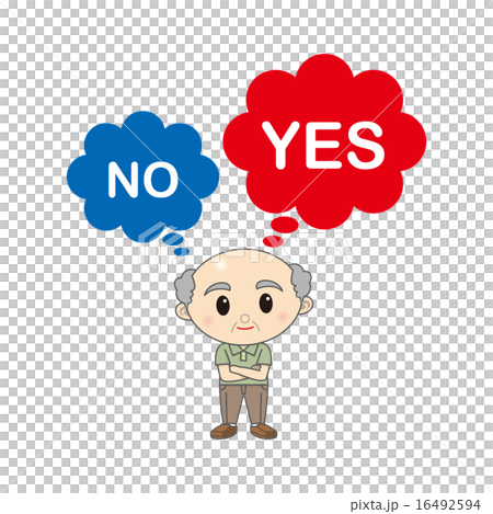 YES傾倒の老人男性 YES傾倒の老人男性 16492594
