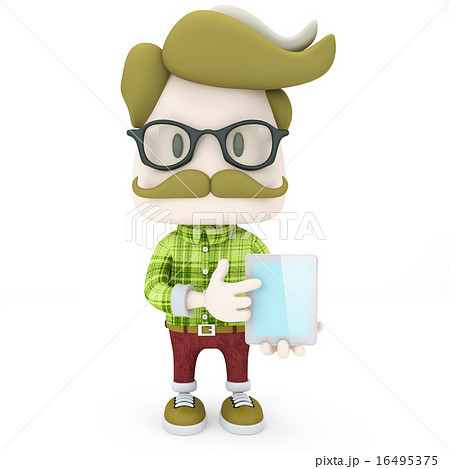 Hipster using a tablet 16495375