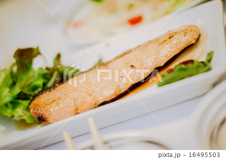 Grilled Salmon Steak 16495503